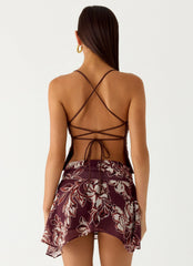 Sangria Top - Chocolate