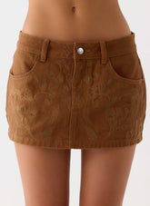 Maeve Mini Skirt - Tan