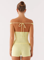 Aliah Knit Top - Yellow