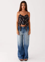 Midwest Low Rise Denim Jeans - Powder Wash Blue