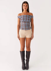 Zahli Off Shoulder Top - Shoreline Check