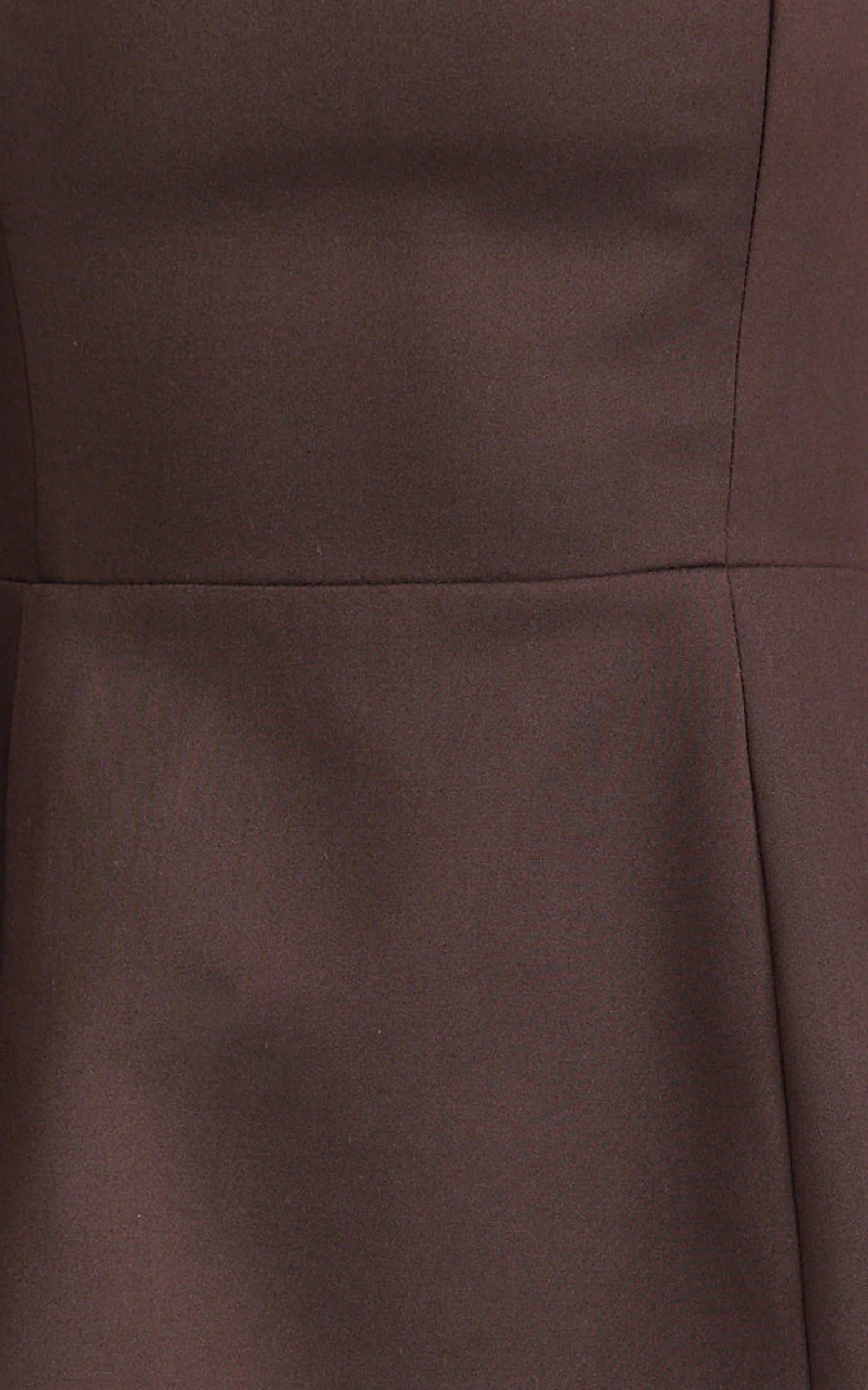 Dante Mini Dress - Halter Neck Tie Tulip Skirt Dress in Chocolate