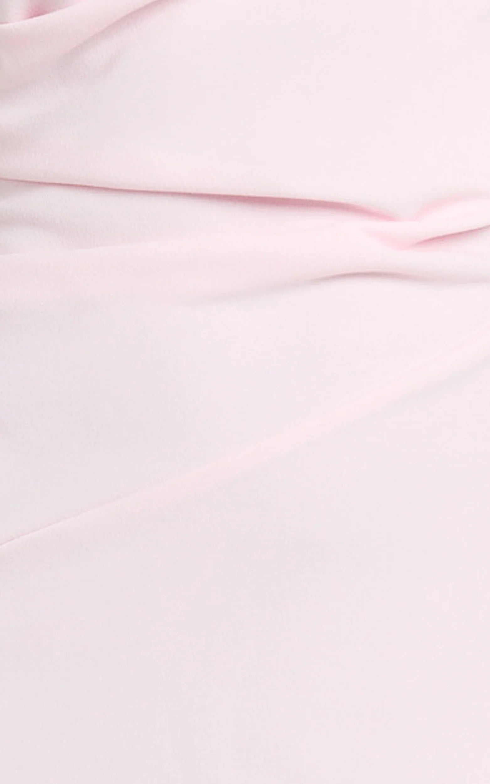 Visenta Midi Dress - Asymmetrical Sleeve Dress in Pink